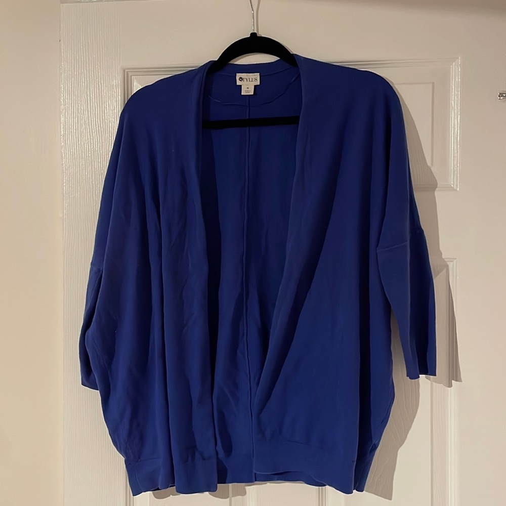 Blue cardigan